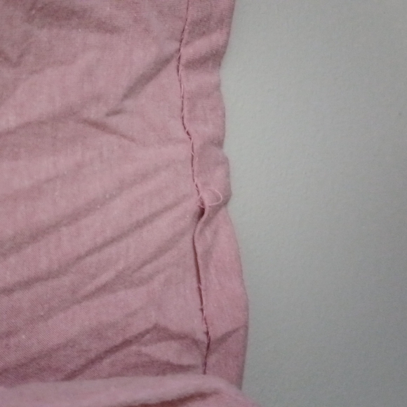 Heathered pink long sleeve shirt crew neck size small *flawed* - Picture 5 of 15